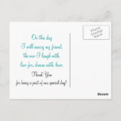 Carte postale de mariage favori (Dos)