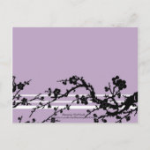 Carte postale de mariage Fleurs Violettes pour ann (Dos)