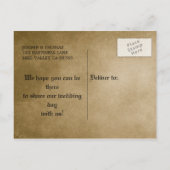 Carte postale de mariage gothique Halloween pour a (Dos)