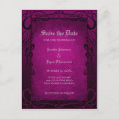 Carte postale de mariage Halloween gothique pour a (Devant)