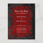 Carte postale de mariage Halloween gothique pour a (Devant)