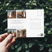 Carte postale de mariage heureux