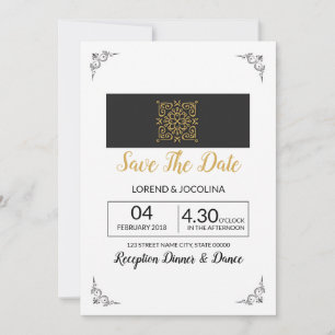 Carte postale de mariage pour sauver la date