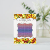 Carte postale de mariage printanier pour annoncer  (Debout devant)