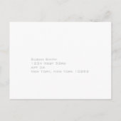 Carte postale de mariage RSVP - Déco moderne (Dos)