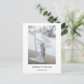 Carte postale de mariage sur mesure à jamais rappe (Debout devant)