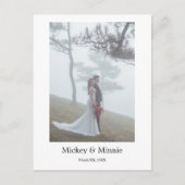 Carte postale de mariage sur mesure à jamais rappe (Devant)