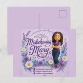 Carte postale de Marie la mal élevée (Devant / Derrière)