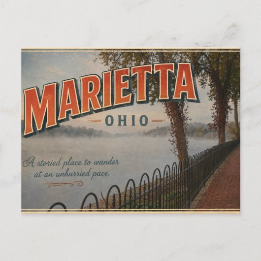 Carte postale de Marietta Ohio (Devant)