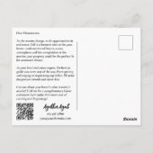 Carte postale de marketing immobilier Automne Fall (Dos)