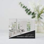 Carte postale de marketing immobilier de photo mod (Debout devant)