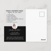 Carte postale de marketing immobilier de photo mod (Dos)