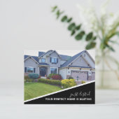 Carte postale de marketing immobilier de photo mod (Debout devant)