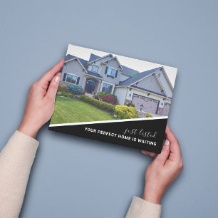 Carte postale de marketing immobilier de photo mod