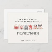 Carte postale de marketing immobilier pour proprié (Devant / Derrière)