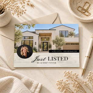 Carte postale de marketing immobilier tout juste l