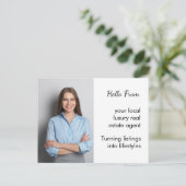 Carte postale de marketing local EDDM | Profession (Debout devant)
