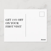 Carte postale de marketing pour traiteur de luxe (Dos)