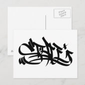 Carte postale de marqueur de style (Devant / Derrière)