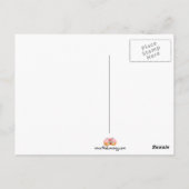 carte postale de marshmallow rose et blanc (Dos)