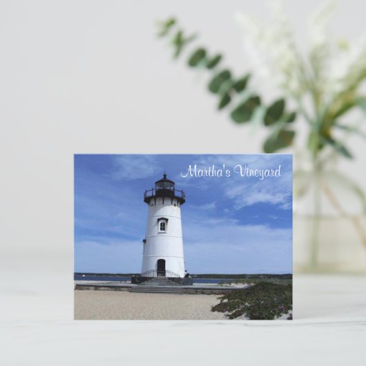 Carte postale de Martha's Vineyard Edgartown Light (Debout devant)