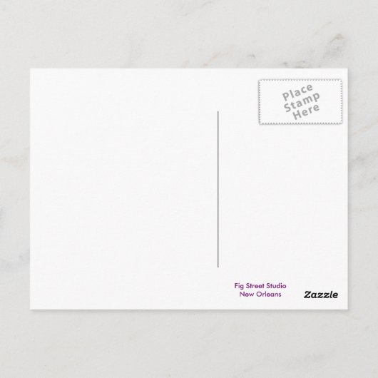 Carte postale de masquage de Mardi Gras (Dos)