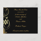 Carte postale de masque de mascarade à monogramme (Dos)