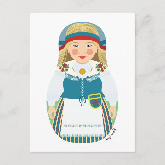 Carte postale de Matryoshka finnoise (Devant)