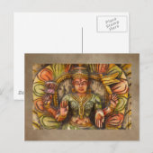 Carte postale de méditation indienne (Devant / Derrière)