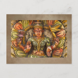 Carte postale de méditation indienne