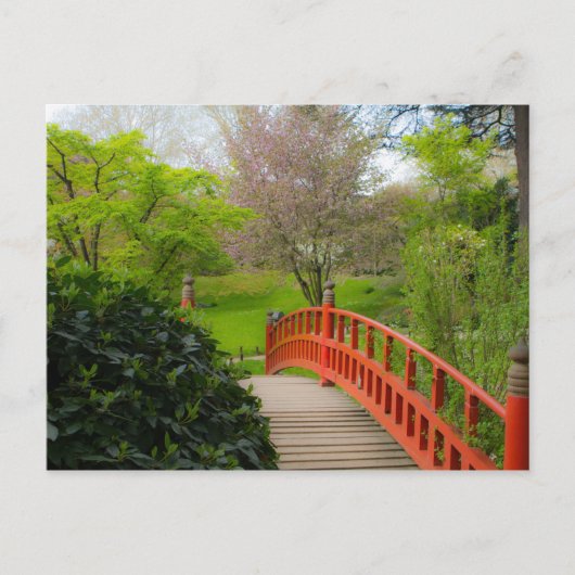 Carte postale de méditation Red Bridge (Devant)