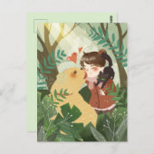 Carte postale de meilleurs amis mignons (Devant / Derrière)