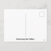 Carte postale de Memorial Day de style rétro améri (Dos)