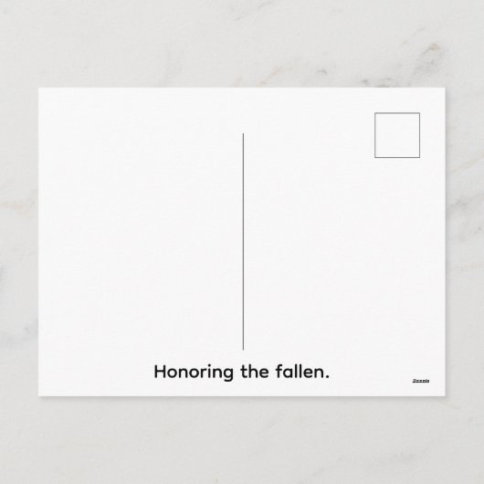 Carte postale de Memorial Day de style rétro améri (Dos)
