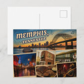 Carte postale de Memphis Tennessee (Devant / Derrière)