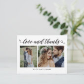 Carte postale de Merci de couleur de l'amour de gr (Debout devant)