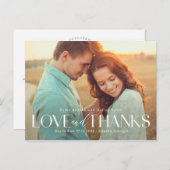 Carte postale de Merci de couleur modifiable de ty (Devant / Derrière)