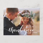 CARTE POSTALE DE MERCI DE MARIAGE DE MANUSCRIT DE (Devant)