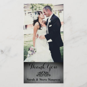 Carte postale de Merci de photo de noces d'argent