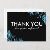 CARTE POSTALE DE MERCI DE RÉFÉRENCE (Devant / Derrière)