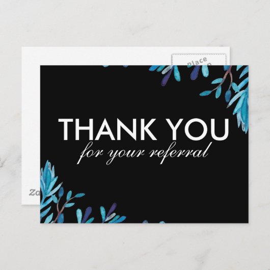 CARTE POSTALE DE MERCI DE RÉFÉRENCE (Devant / Derrière)