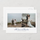 Carte postale de Merci Diptych pour les jeunes mar (Devant / Derrière)