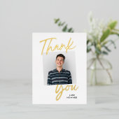 Carte postale de Merci FOIL de confiance de Witty (Debout devant)