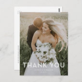 Carte postale de Merci Mariage de superposition mo (Devant / Derrière)