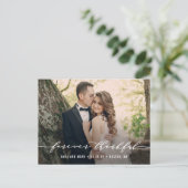 Carte postale de Merci Mariage pour toujours (Debout devant)