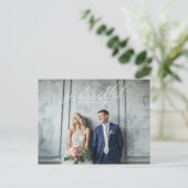 Carte postale de Merci Mariage si reconnaissante (Debout devant)