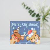 Carte postale de Merry Christmas (Debout devant)