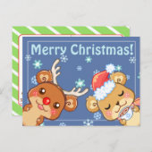 Carte postale de Merry Christmas (Devant / Derrière)