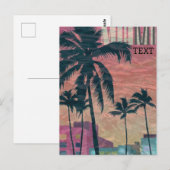 carte postale de Miami affiche de voyage (Devant / Derrière)