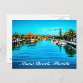 Carte postale de Miami Beach Floride (Devant / Derrière)